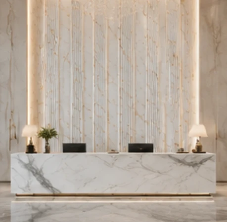 Elegant Marble Finish PS Wall Panel For Living Room, Hotel And Office Walls best