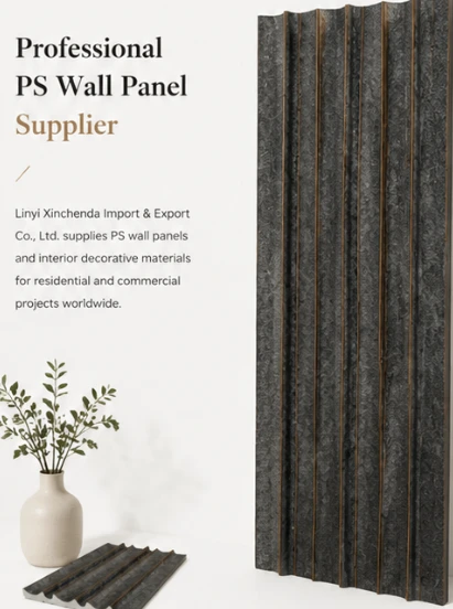 Luxury Stone Texture PS Wall Panel With Gold Line suppliers